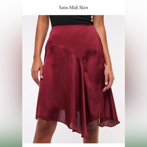 NWT Satin Skirt